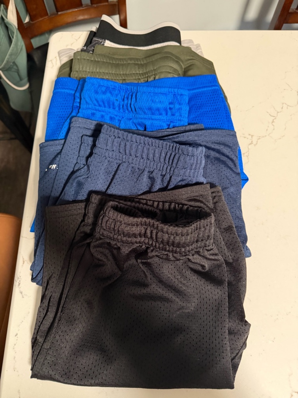 Athletic Works Kids Mesh Shorts in Black, Navy, Royal Blue, Olive